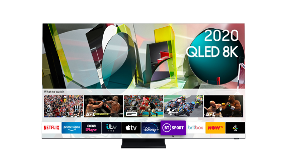 Samsung Qled 65" TV screen with black frame Samsung Qled 65" TV screen with black frame