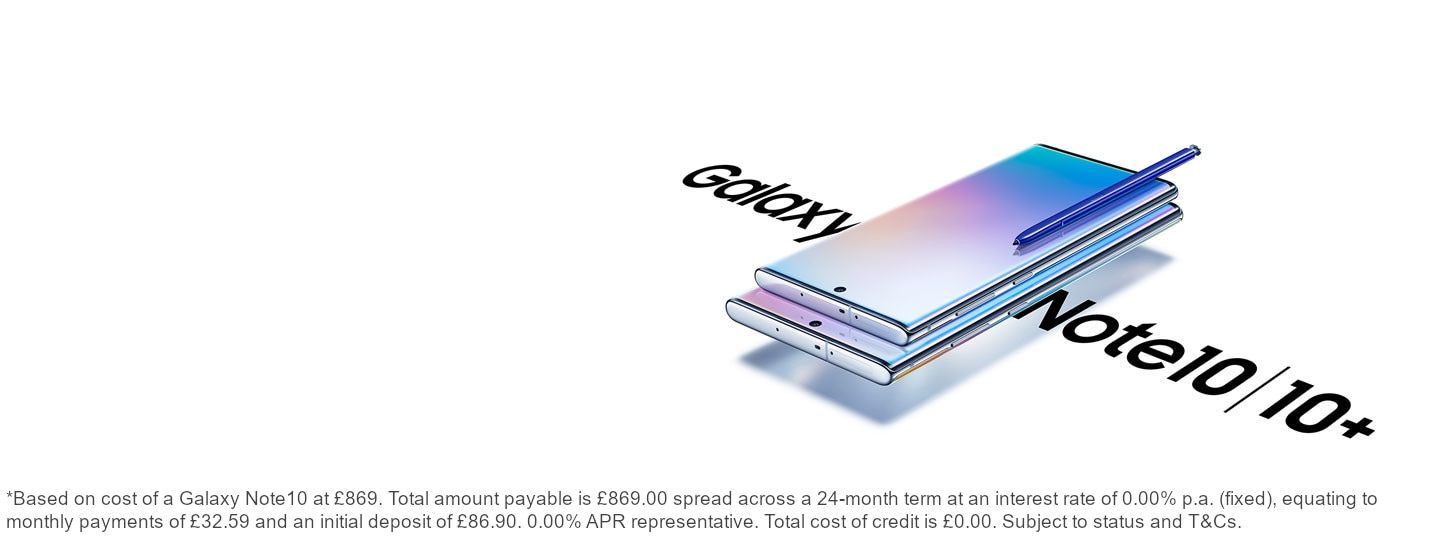 Samsung Promotion: Get a Samsung Galaxy Note10 for just £32.59 a month via the upgrade programme