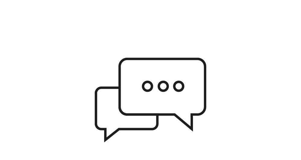 Live chat icon.