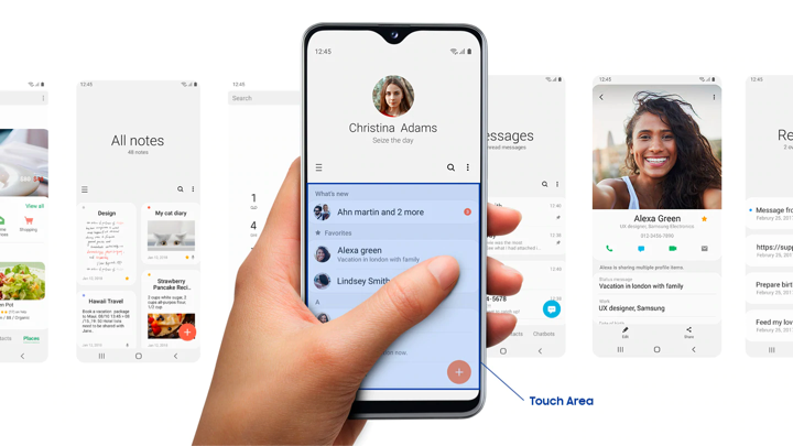 Samsung Interface.