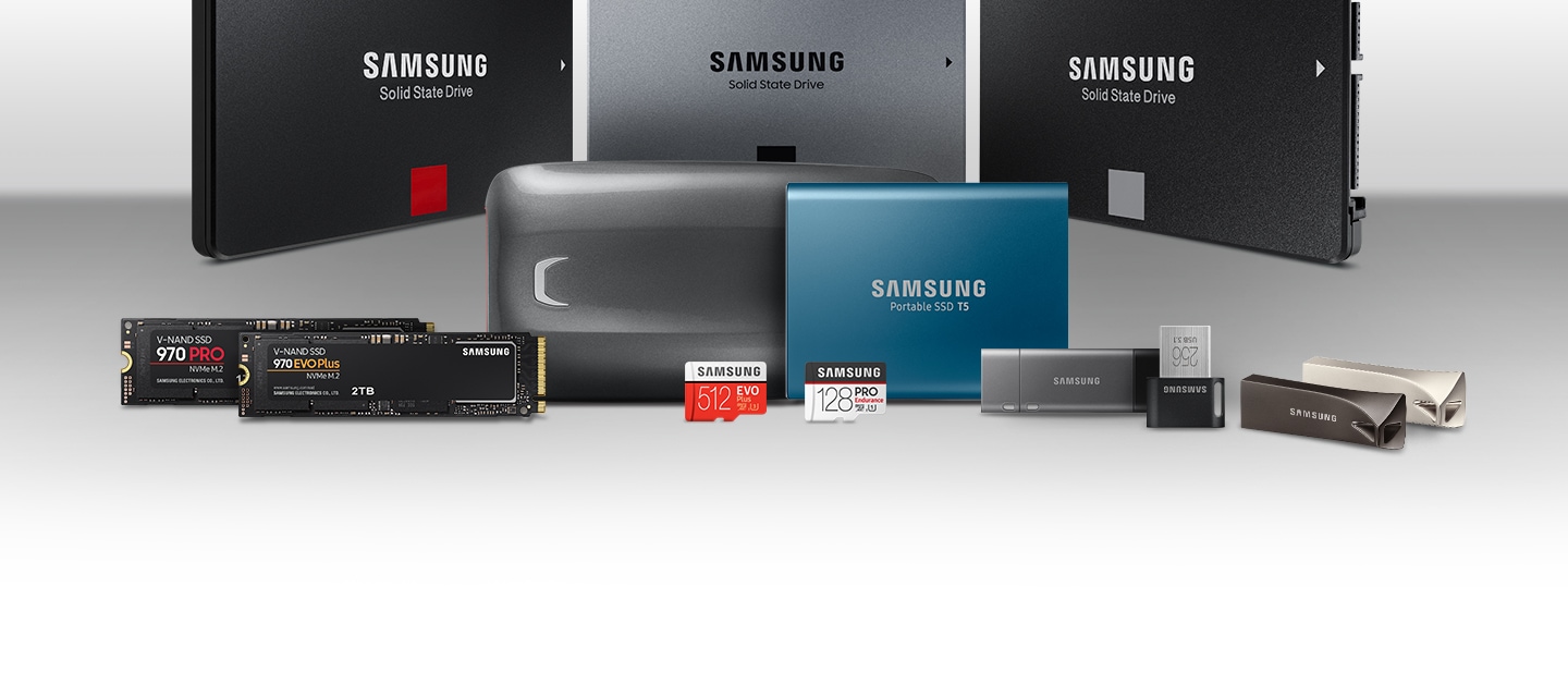 Memory/Storage - SSD 960 PRO, USB Flash Drive, Portable SSD, SSD 850 PRO and SSD 750 EVO