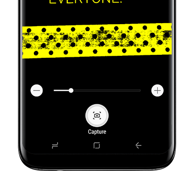 Galaxy S8 front view Magnifier Widget