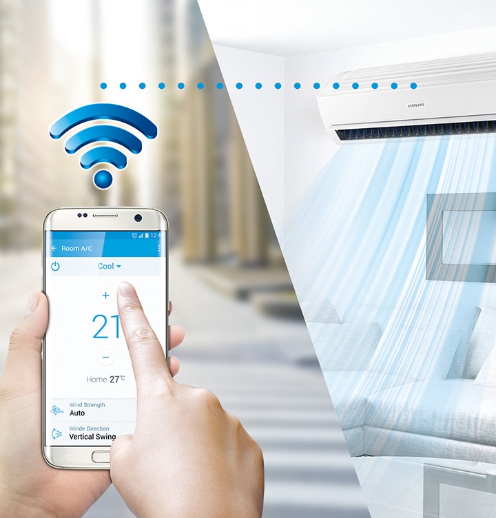 Samsung Air Conditioner Climate Air Care Wall Mount Control it Anywhere