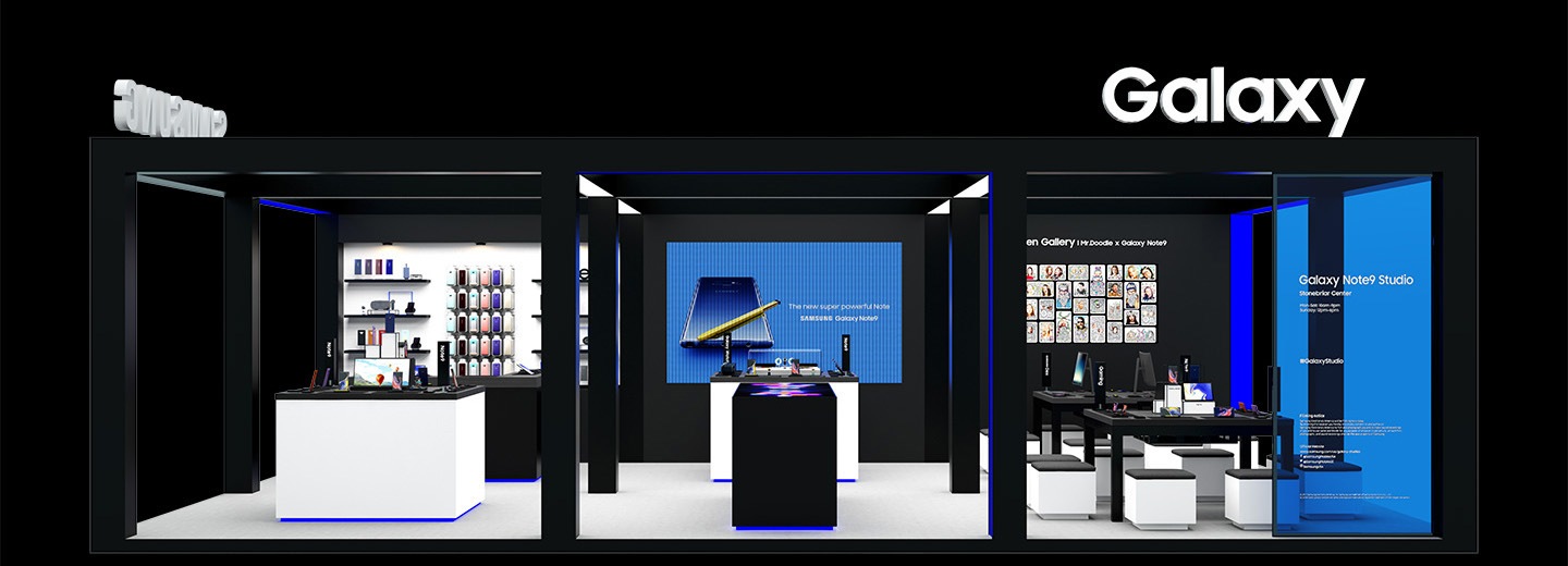 Rendering image of galaxy studio