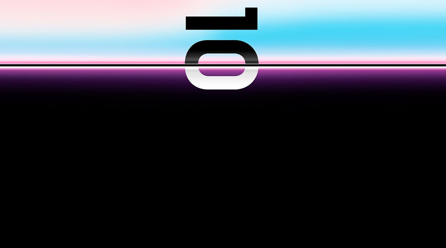 Imagem do convite para o Galaxy UNPACKED com o número 10 deitado