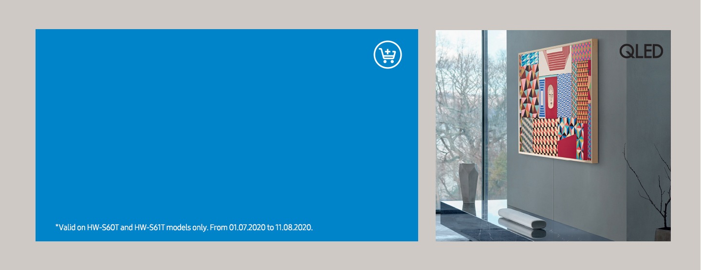 QLED 8K Samsung TV in modern setting.