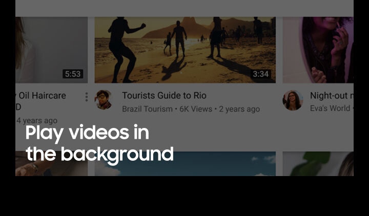 Play videos in the background