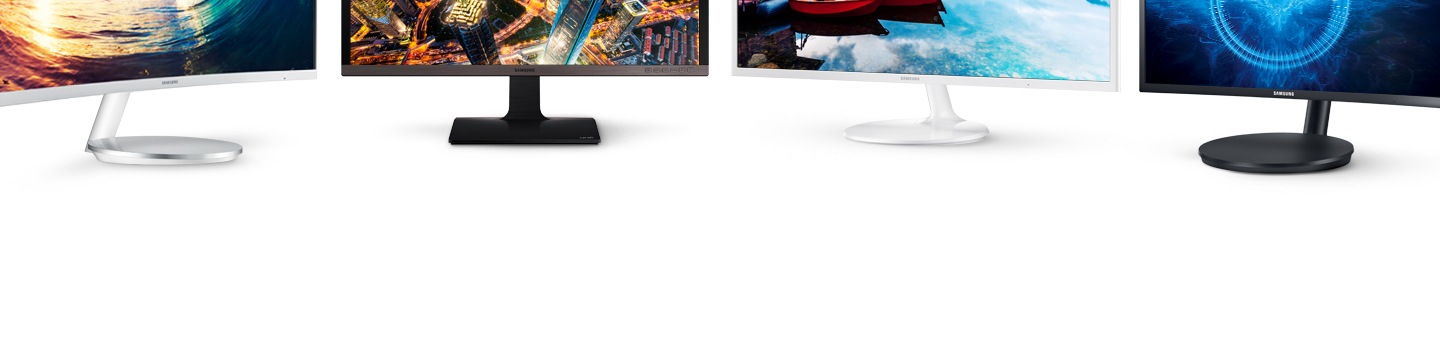 Samsung Monitors - 27" Curved LED Monitor, 32" Professional UHD Monitor, 32" Full HD Monitor & 24" 144Hz Professional Gaming Monitor