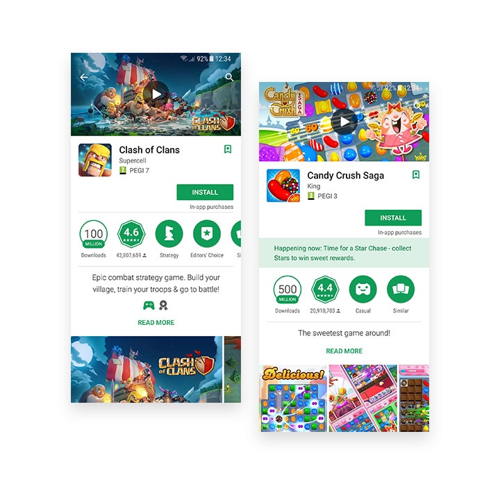 Lojërat me shumë lojtarë të android të Google Play