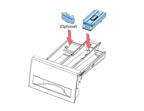 Detergent drawer recess cleaning