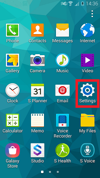Tap Settings