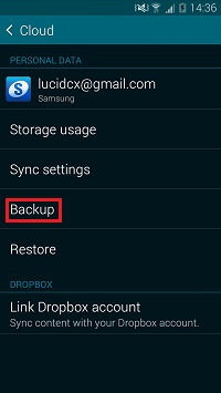 Tap Backup