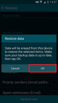 Tap OK