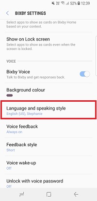 Tap Languages and speaking style