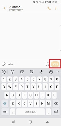 Tap Send