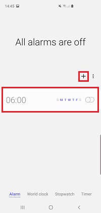 Tap the alarm you wish to change