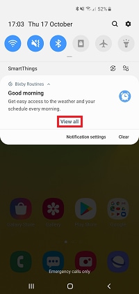 Tap View all