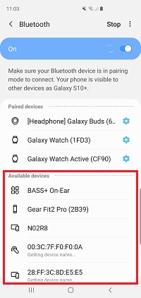 How do I connect a Bluetooth headset to my Samsung Galaxy smartphone or tablet?