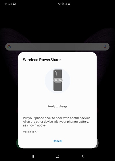 Power and battery on the Galaxy Fold