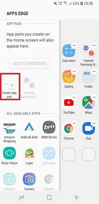 Choose create app pair