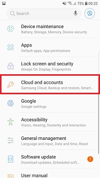Tap Clouds and Accounts
