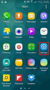 Tap Settings