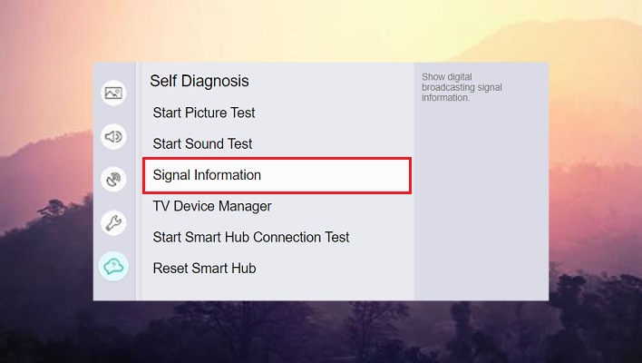 Choose Signal Information