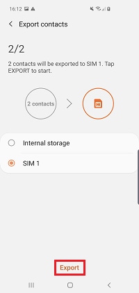 Tap Export