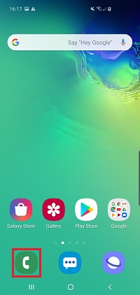 Tap the phone app