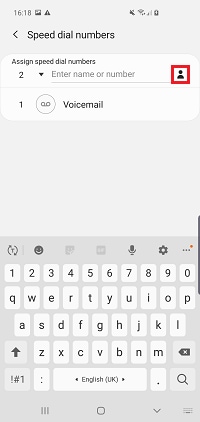 Tapthe contact icon