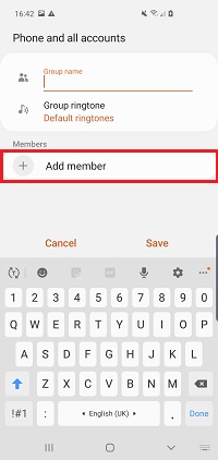 Tap <b>Add member</b>