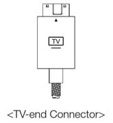 The TV end connector