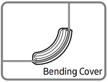 If the cable has to bend, use the bending cover