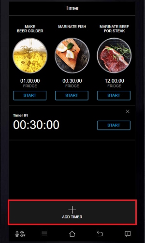 Tap ADD TIMER