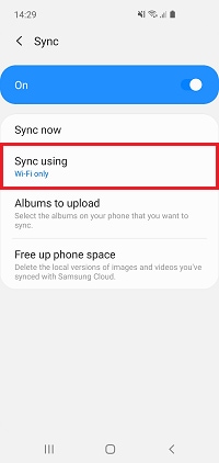 Tap Sync using