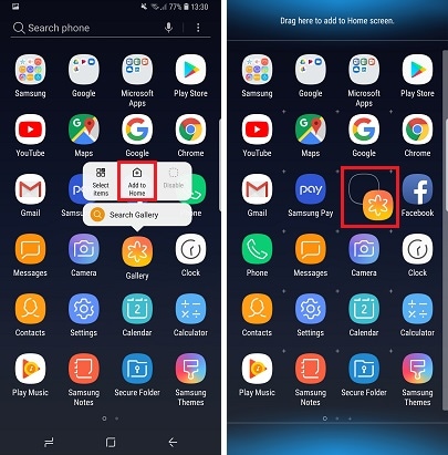Tap Add to home or Add shortcut to home page