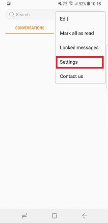 Select Settings