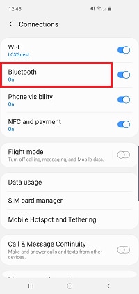 Open your Bluetooth settings and make sure Bluetooth is turned on