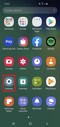 Open your settings