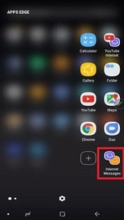 You will now see an icon combining the two apps on the Apps Edge