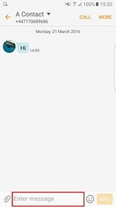 How do I send a text message by voice?
