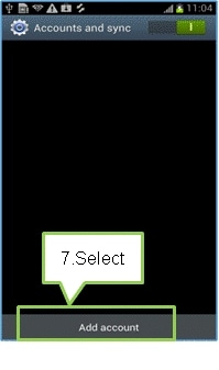 Select Add account
