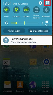 How do I stop the screen dimming on Galaxy smartphone while I'm using