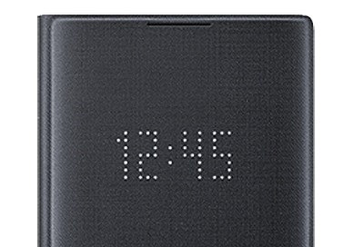 Étui LED Note10 affichant l’heure