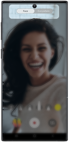 Choose to AR doodle on Face or Everywhere on Galaxy Note10