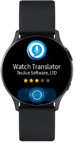 Tap to install Watch Translator on Galaxy Watch Active2