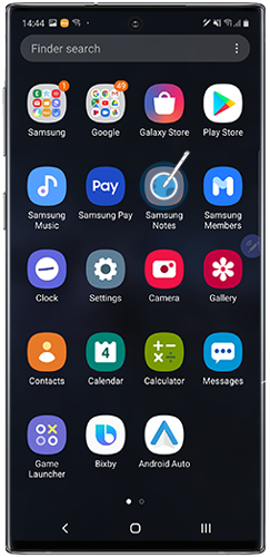 Tap to launch the Samsung Notes app