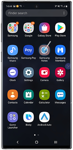 Tap to launch the Samsung Notes app