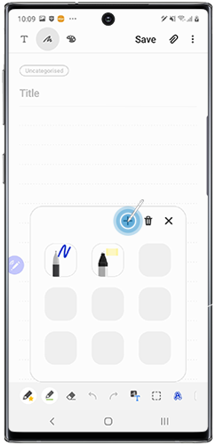 Tap the plus icon