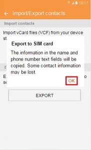 How do I import or export contacts to and from my Samsung Galaxy S7 or S7 Edge?